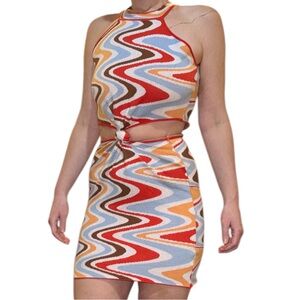 NWT Disco Cut Out Dress